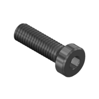 MODULAR SOLUTIONS BLACK OXIDE PLATED FASTENER&lt;BR&gt;M6 X 20MM LOW HEAD SOCKET CAP SCREW